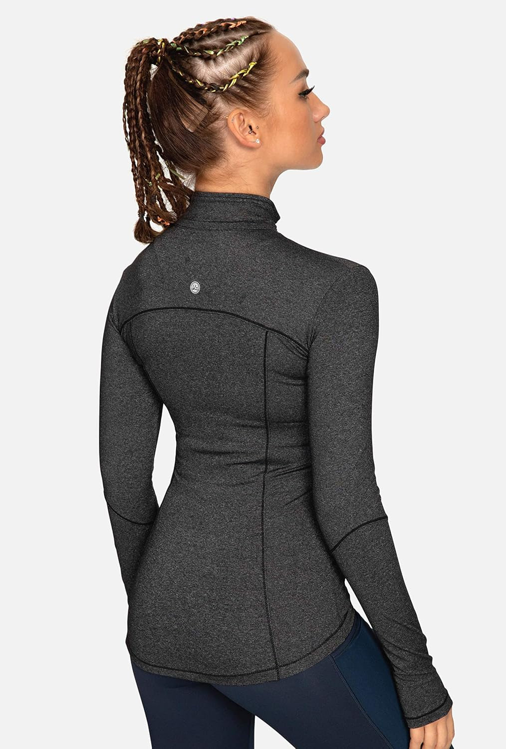 QUEENIEKE Women's Athletic Running Jacket - Full Zip Track and Workout Top for Yoga and Gym